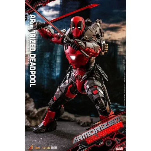 1:6 Marvel : Armorized Warrior Collection - Armorized Deadpool Diecast Figure CMS09D42 Hot Toys