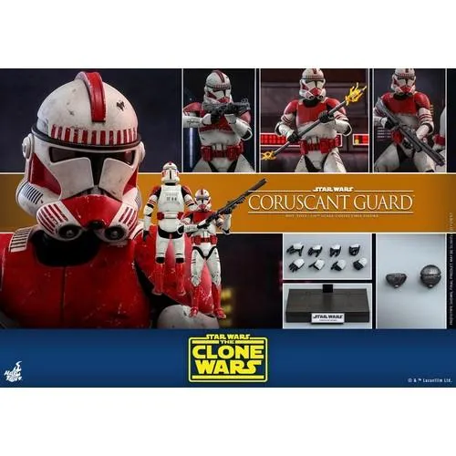 1:6 Star Wars : The Clone Wars - Coruscant Guard Figure TMS025 Hot Toys