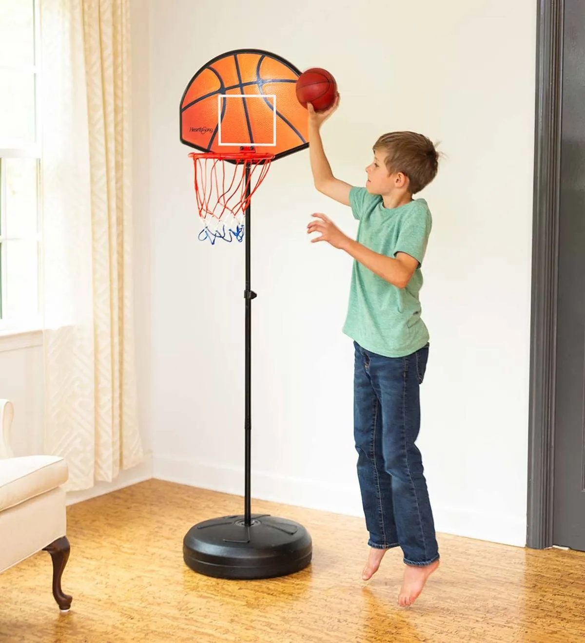 2-In-1 Basketball and Magnetic Dart Game