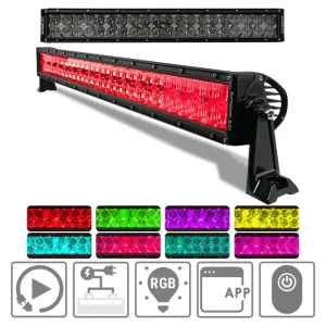 20" Extreme Series Dual Row Combo RGB Light Bar & Harness Kit