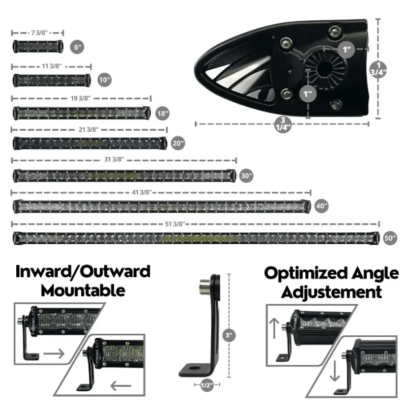 20" Extreme Single Row 100w Combo Beam Led Light Bar