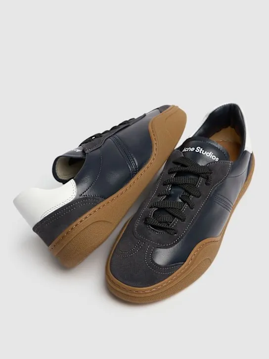 Acne Studios   Bars W leather sneakers 