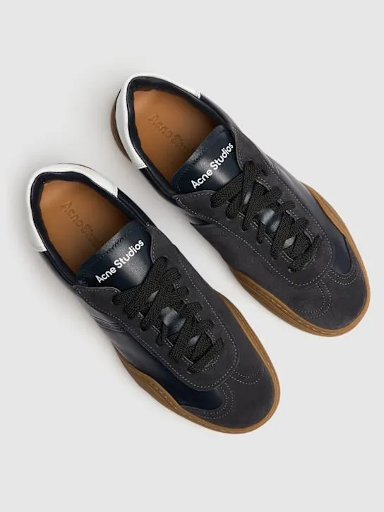 Acne Studios   Bars W leather sneakers 