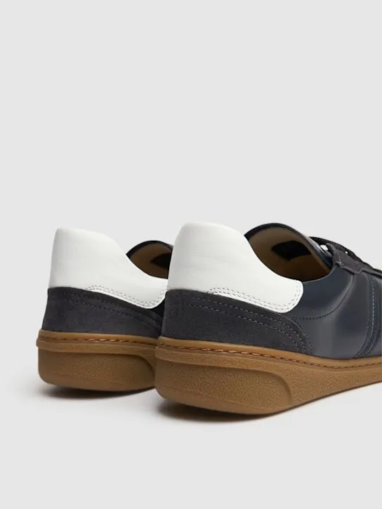 Acne Studios   Bars W leather sneakers 