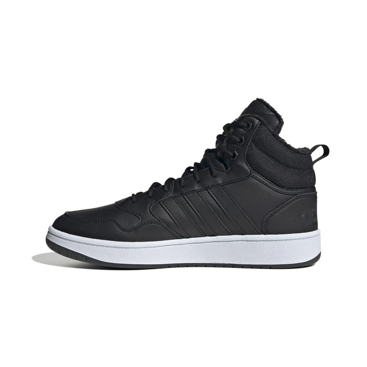 ADIDAS GZ6679 HOOPS MID 3.0 WINTERIZED MN'S (Medium) Black/Black/White Synthetic Leather Basketball Shoes