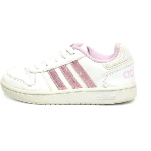 Adidas Hoops 2 Sneakers Leather White Colour For Kids