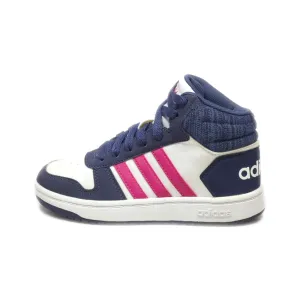 Adidas Hoops 2.0 Basketball Sneakers Leather Blue Colour For Kids