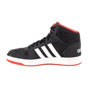 Adidas Hoops 2.0 Sneakers Fabric Black Colour For Kids