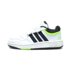 Adidas Hoops 3.0 Cf Sneakers Leather White Colour For Kids