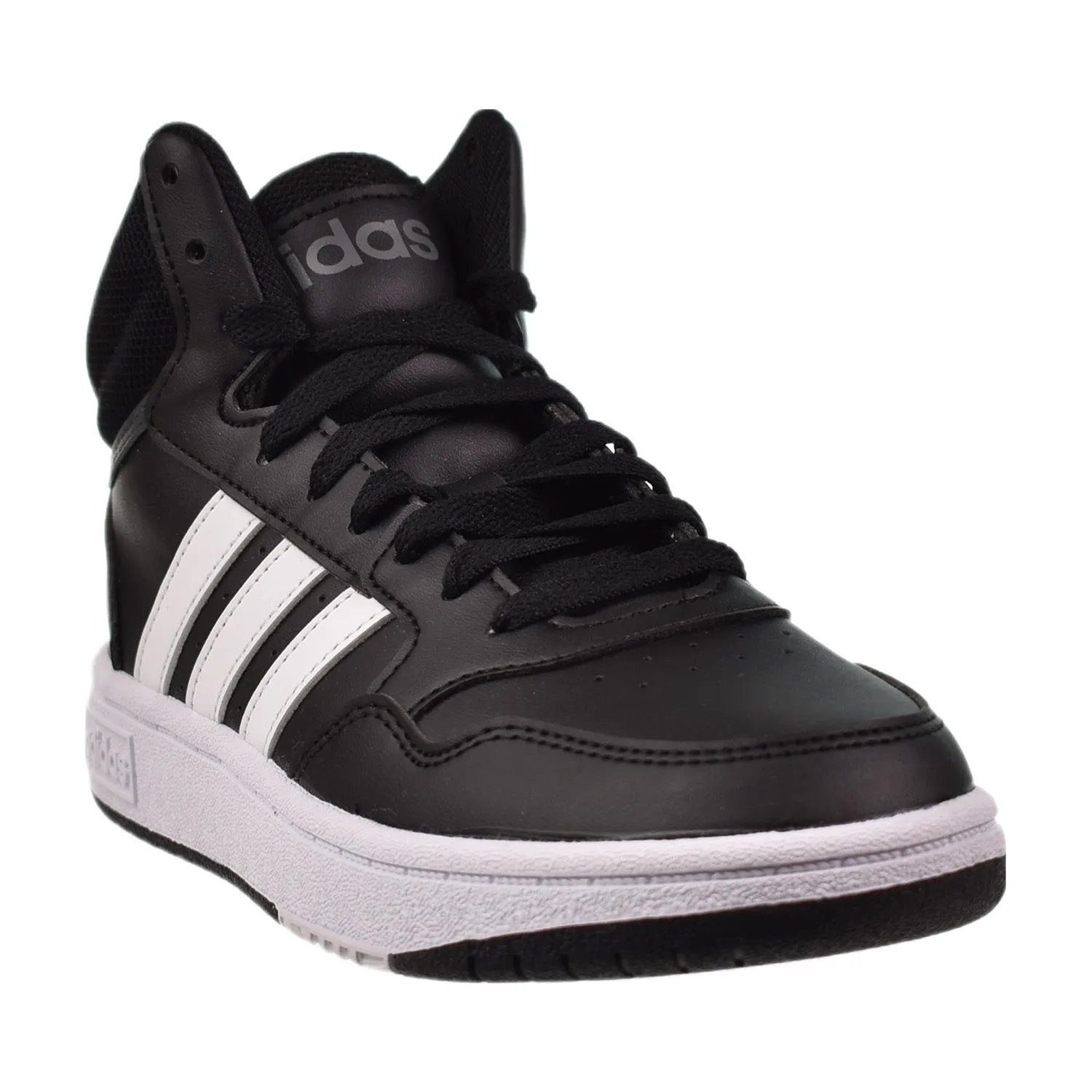 Adidas Hoops 3.0 Mid Kids' Shoes Core Black-Cloud White