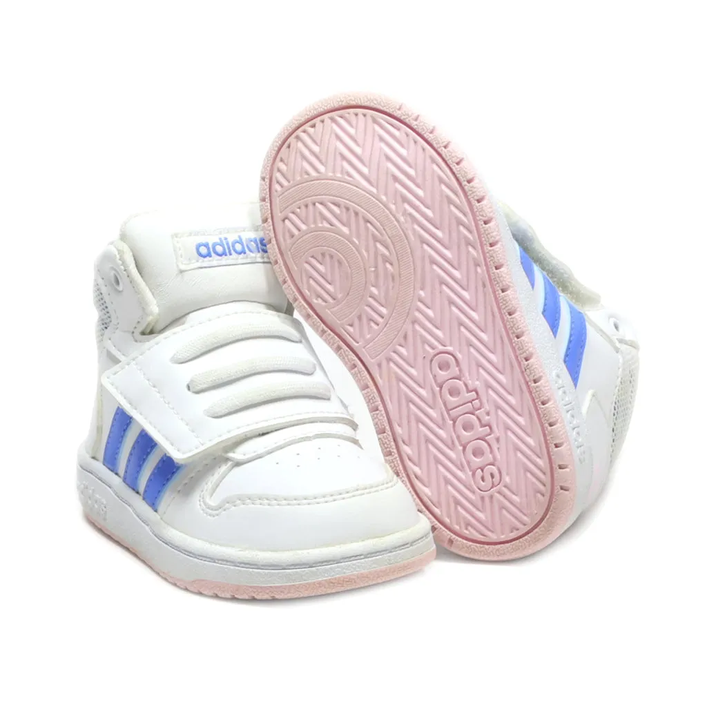 Adidas Hoops Mid 2.0 Sport Shoes Leather White Colour For Kids