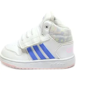 Adidas Hoops Mid 2.0 Sport Shoes Leather White Colour For Kids