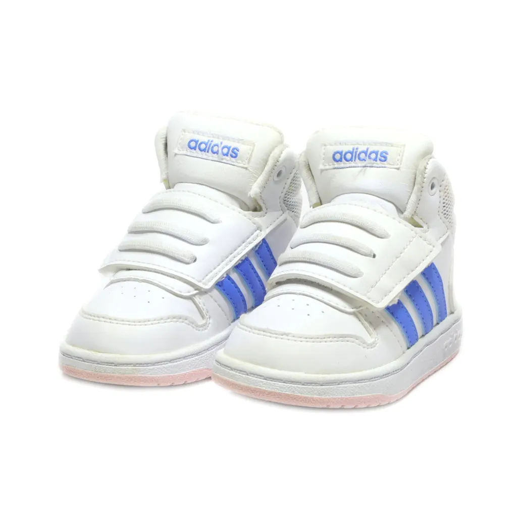 Adidas Hoops Mid 2.0 Sport Shoes Leather White Colour For Kids