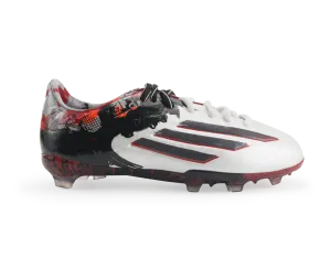 adidas Kids Messi F50 FG Running White/Sharp Grey/Light Scarlet