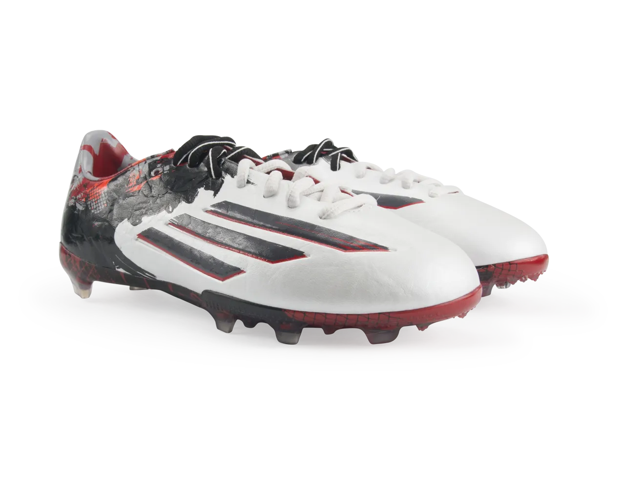 adidas Kids Messi F50 FG Running White/Sharp Grey/Light Scarlet