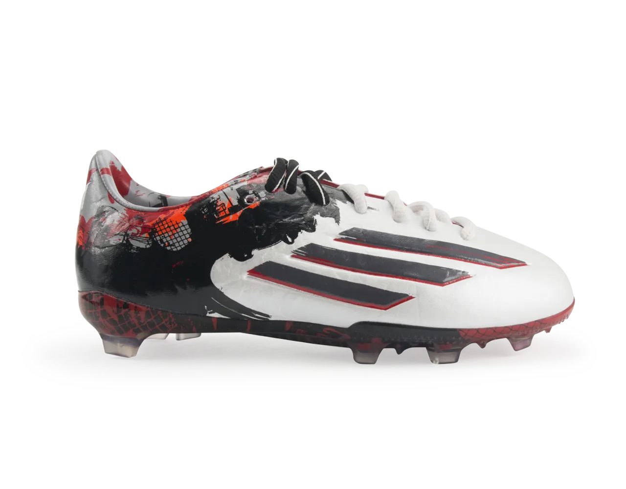 adidas Kids Messi F50 FG Running White/Sharp Grey/Light Scarlet