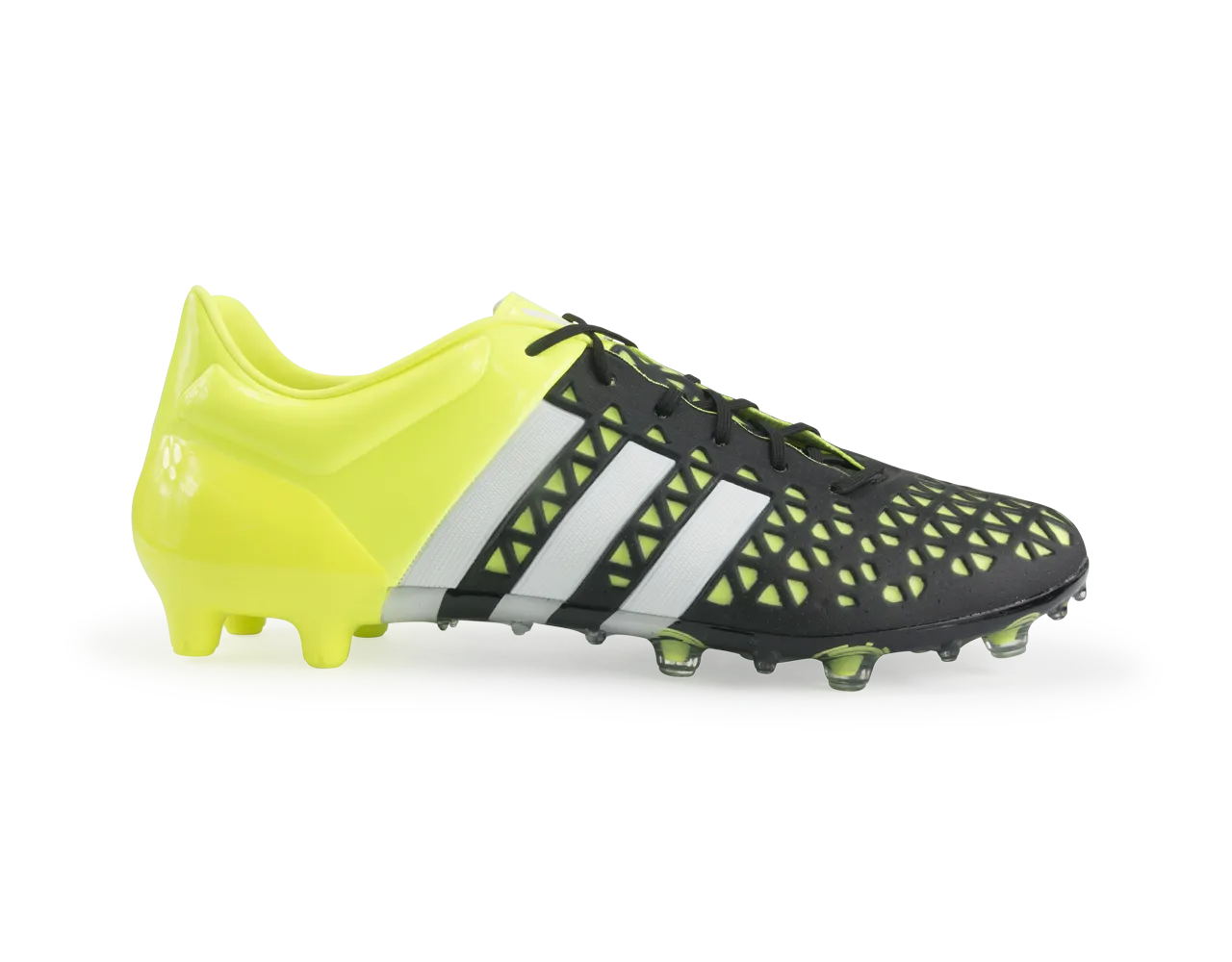 adidas Men's ACE 15.1 FG/AG Black/Night Metallic/Solar Yellow