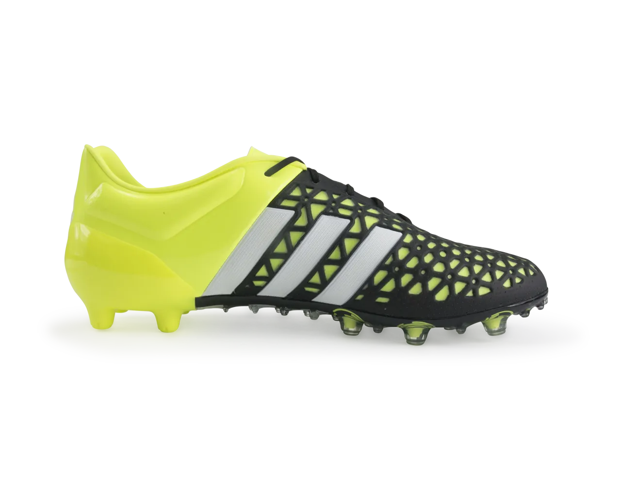 adidas Men's ACE 15.1 FG/AG Black/Night Metallic/Solar Yellow