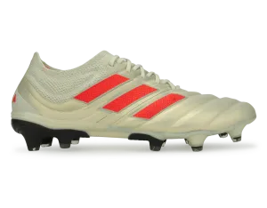 adidas Men's Copa 19.1 FG Off White/Solar Red/Core Black