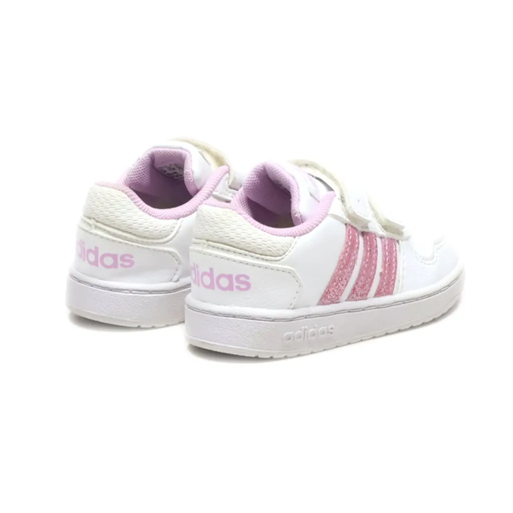 Adidas Neo Hoops Sneakers Leather White Colour For Kids