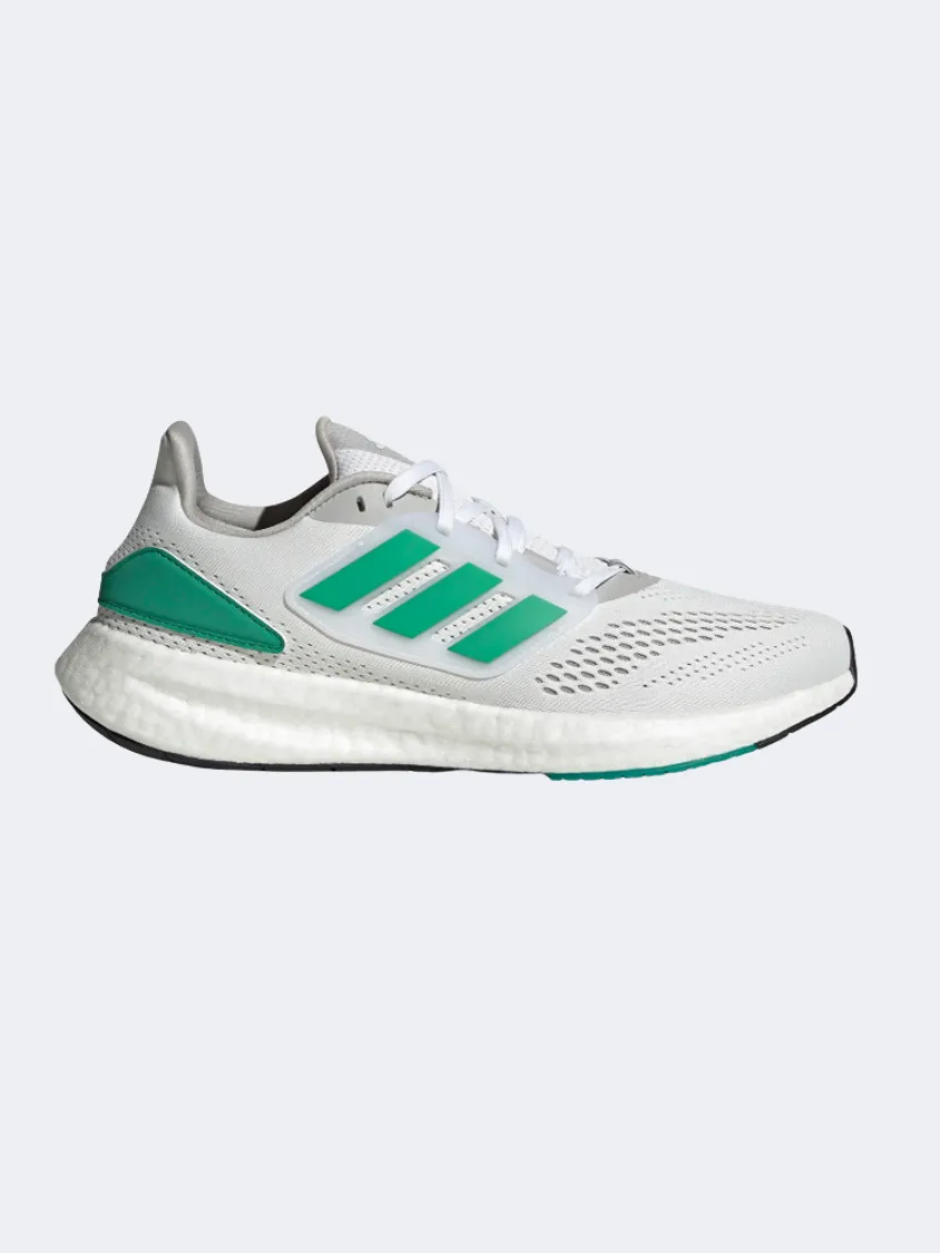 Adidas Pureboost 22 Men Running Shoes White/Green