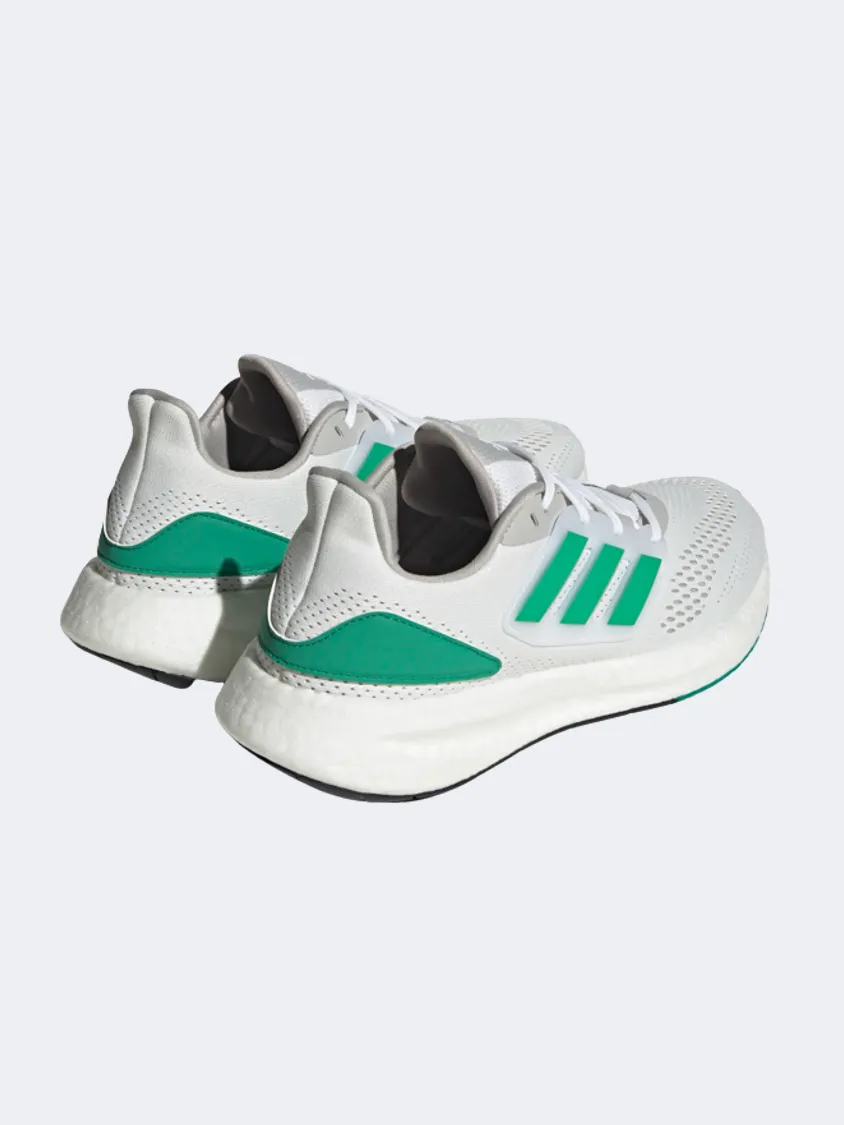 Adidas Pureboost 22 Men Running Shoes White/Green