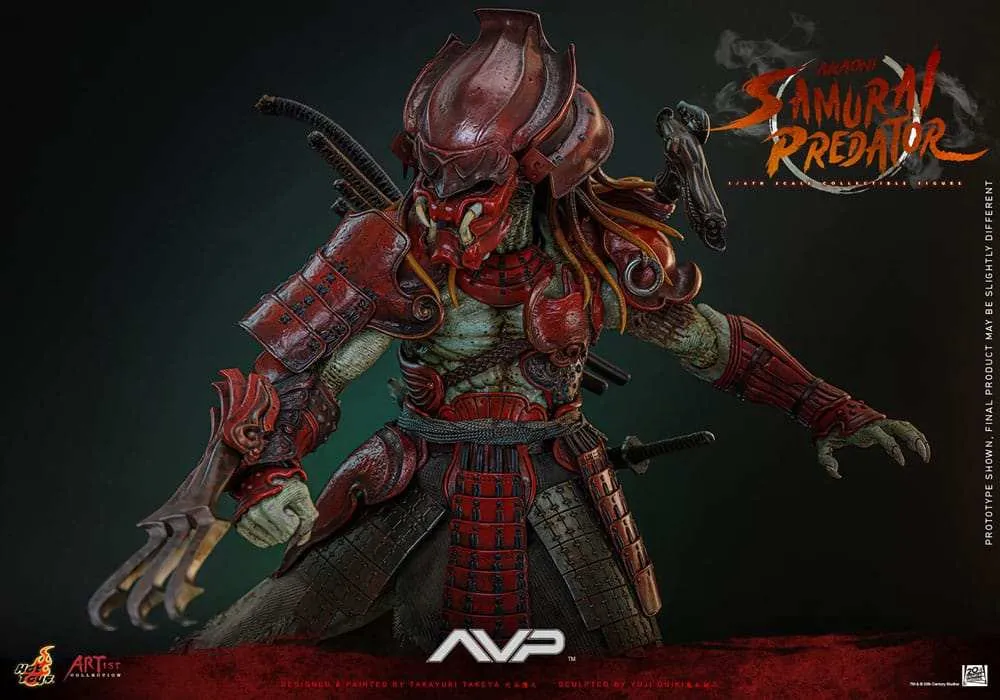 Alien vs. Predator Artist Collection 1/6 Akaoni Samurai Predator 35 cm HOT TOYS