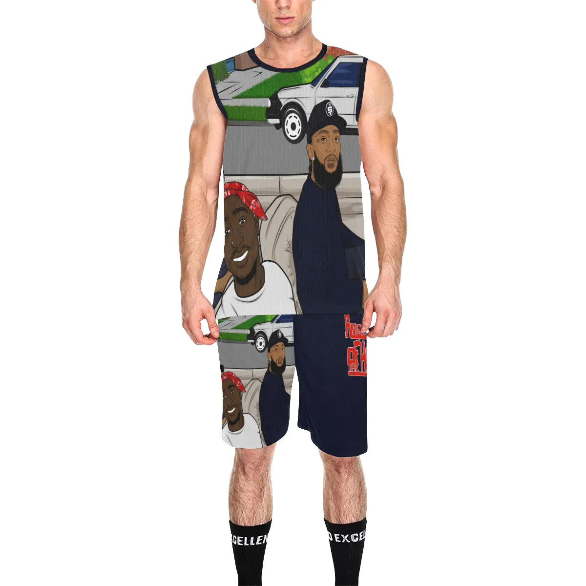 ANGEL OF THE HOOD Basketball Uniform