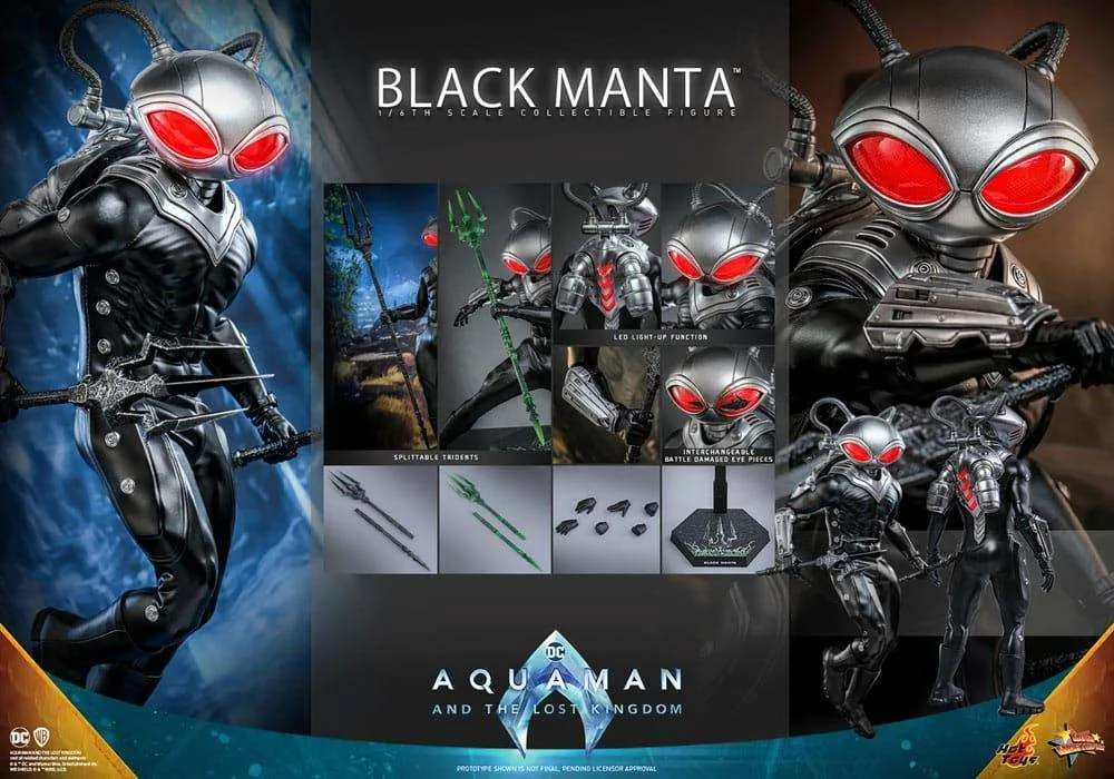 Aquaman Lost Kingdom Movie Masterpiece Actionfigur 1/6 Black Manta 34 cm HOT TOYS