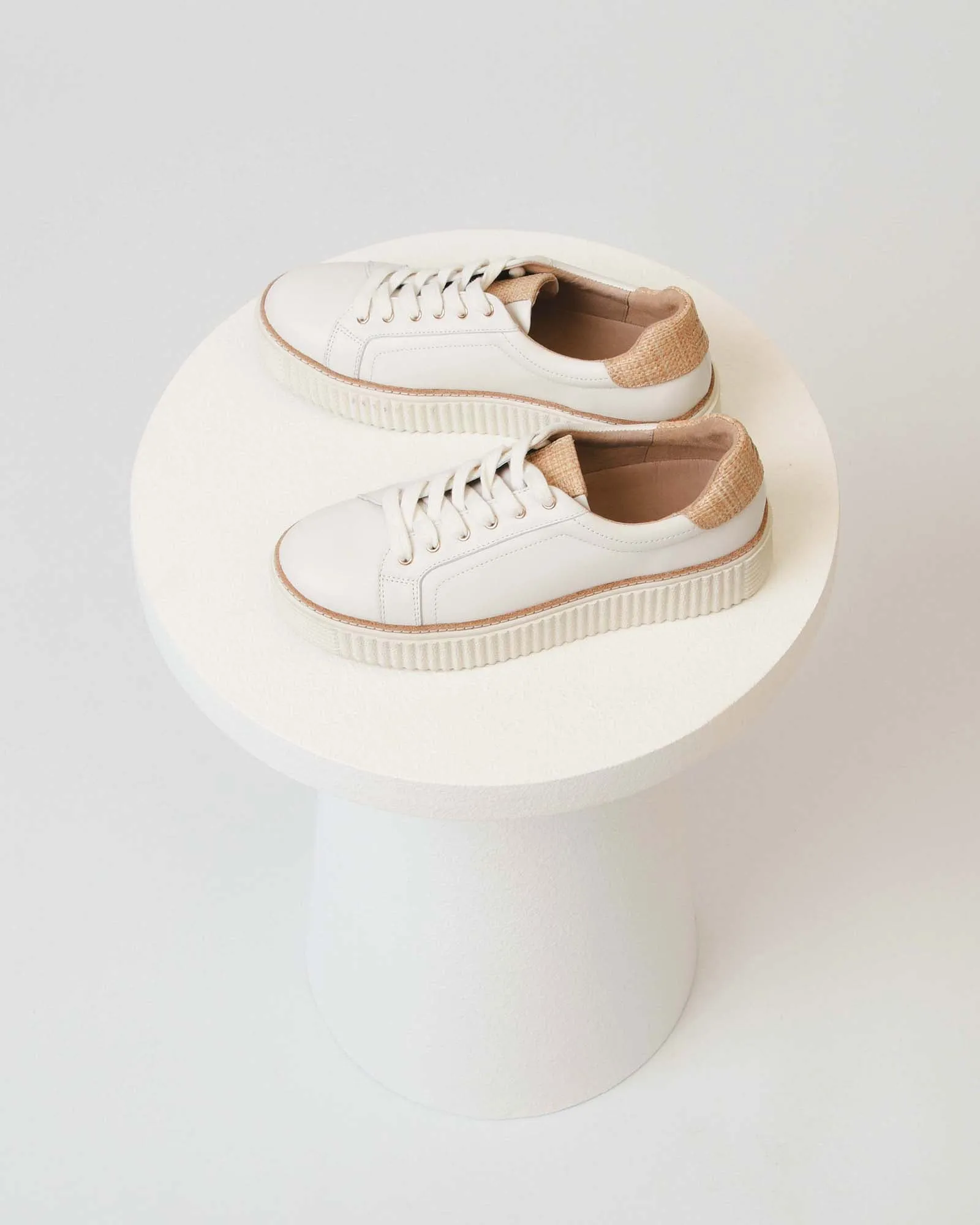 ARIANNA SNEAKERS WHITE RAFFIA