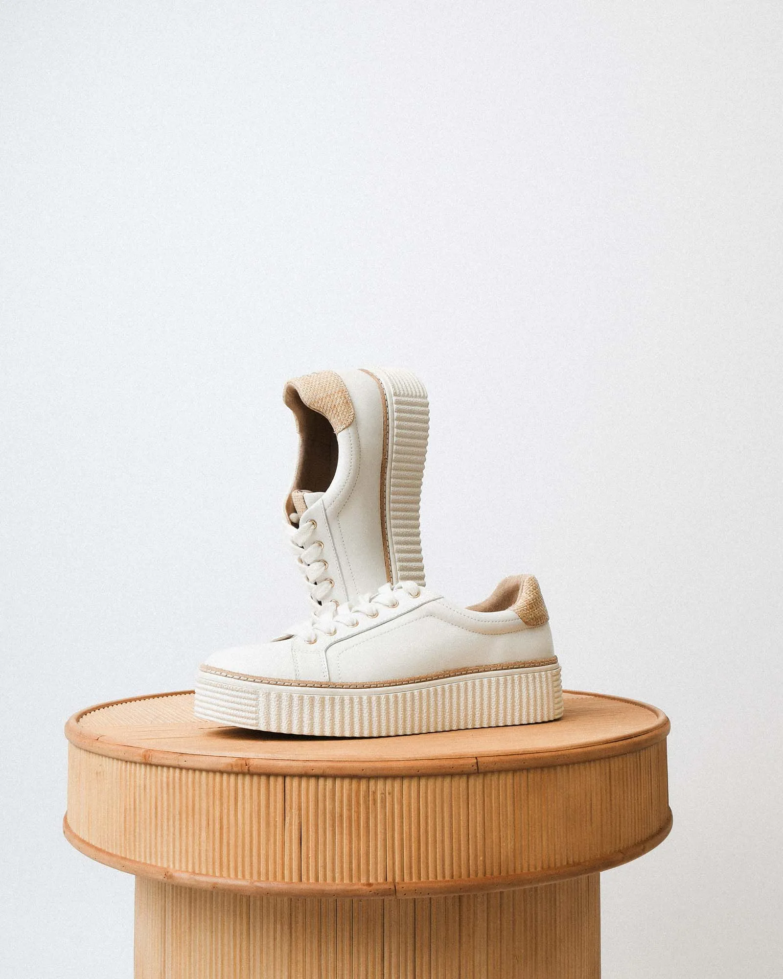 ARIANNA SNEAKERS WHITE RAFFIA