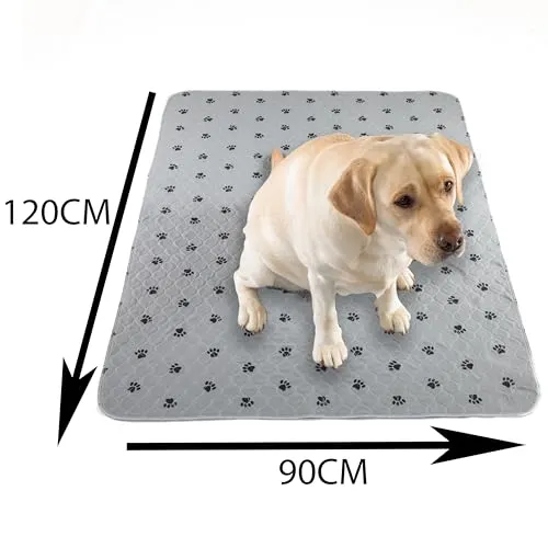 AUSSIE FURBABY Washable Reusable Puppy Pads - Absorbant Toilet Mat, Eco Puppy Training Pads, Dog Pee Pad for Potty Training Pet, Waterproof Dog Blanket. Incontinence Wee Mats, Playpen Mat