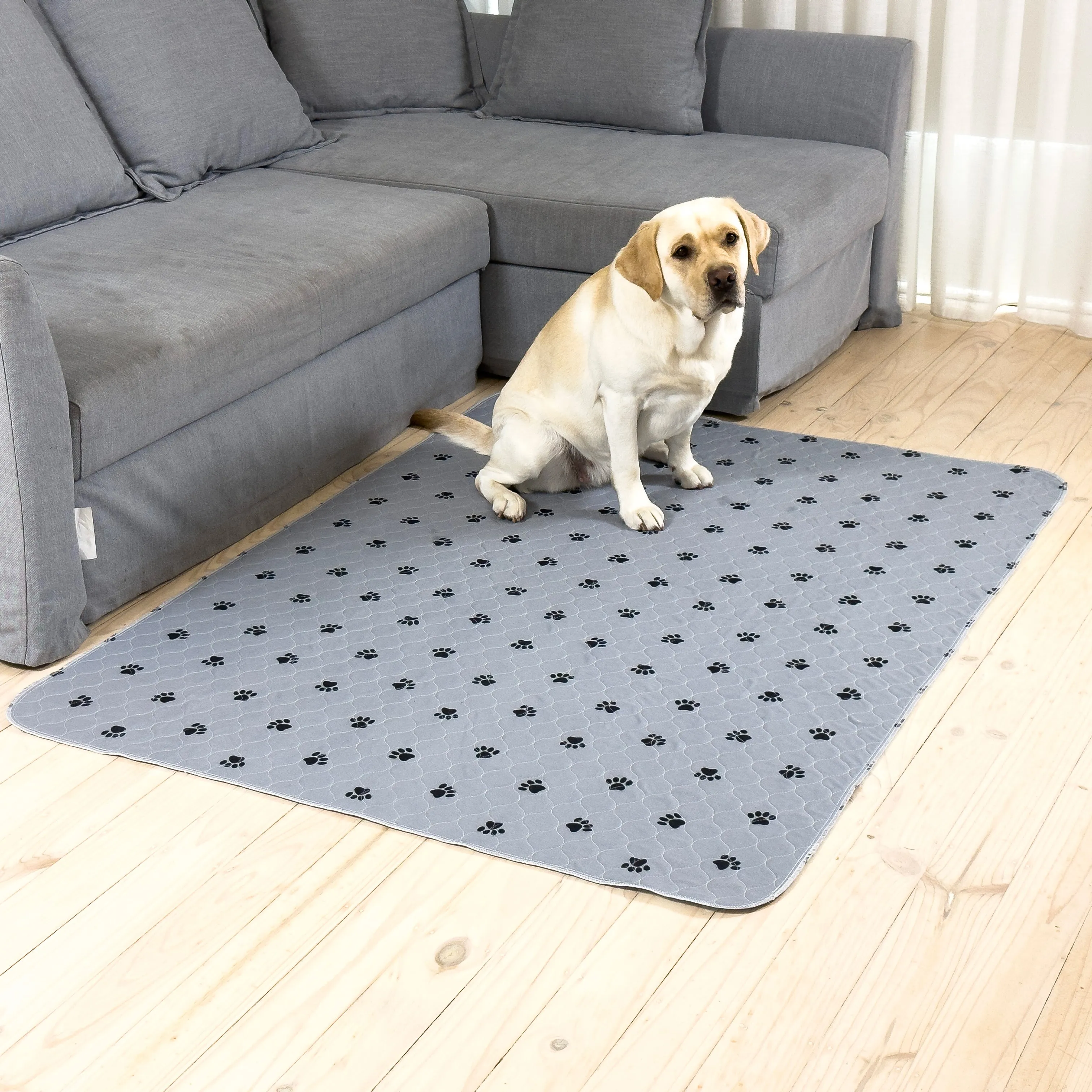 AUSSIE FURBABY Washable Reusable Puppy Pads - Absorbant Toilet Mat, Eco Puppy Training Pads, Dog Pee Pad for Potty Training Pet, Waterproof Dog Blanket. Incontinence Wee Mats, Playpen Mat