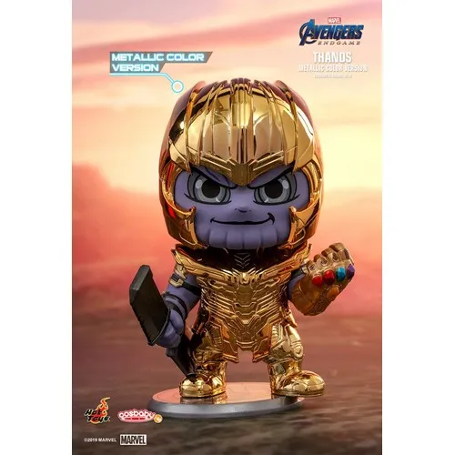 Avengers 4 : Endgame - Thanos Metallic Gold COSB574 Cosbaby Hot Toys