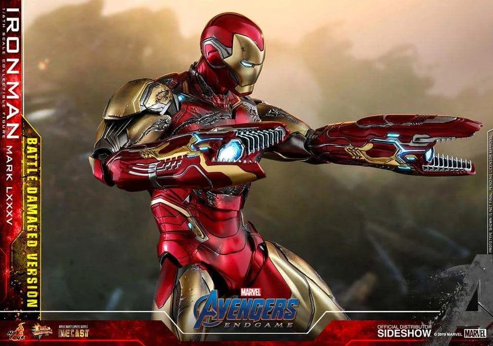 Avengers Endgame Movie Masterpiece Diecast 1/6 Iron Man Mark LXXXV (Battle Damaged Version) Special Edition 32 cm HOT TOYS