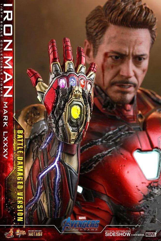 Avengers Endgame Movie Masterpiece Diecast 1/6 Iron Man Mark LXXXV (Battle Damaged Version) Special Edition 32 cm HOT TOYS