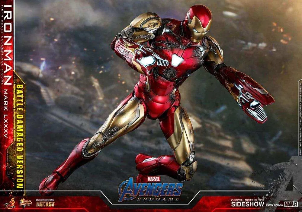 Avengers Endgame Movie Masterpiece Diecast 1/6 Iron Man Mark LXXXV (Battle Damaged Version) Special Edition 32 cm HOT TOYS