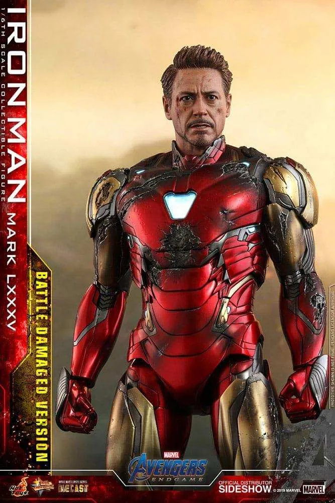 Avengers Endgame Movie Masterpiece Diecast 1/6 Iron Man Mark LXXXV (Battle Damaged Version) Special Edition 32 cm HOT TOYS