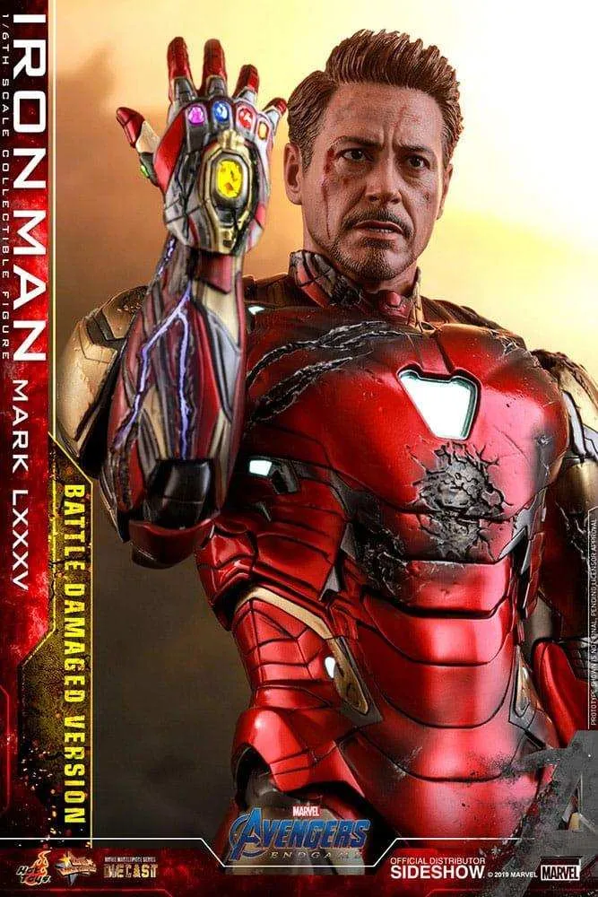 Avengers Endgame Movie Masterpiece Diecast 1/6 Iron Man Mark LXXXV (Battle Damaged Version) Special Edition 32 cm HOT TOYS