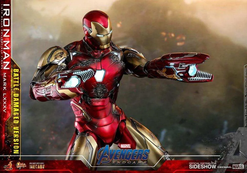 Avengers Endgame Movie Masterpiece Diecast 1/6 Iron Man Mark LXXXV (Battle Damaged Version) Special Edition 32 cm HOT TOYS