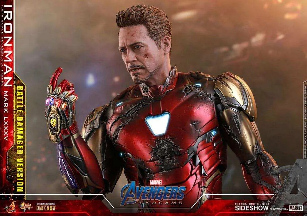 Avengers Endgame Movie Masterpiece Diecast 1/6 Iron Man Mark LXXXV (Battle Damaged Version) Special Edition 32 cm HOT TOYS