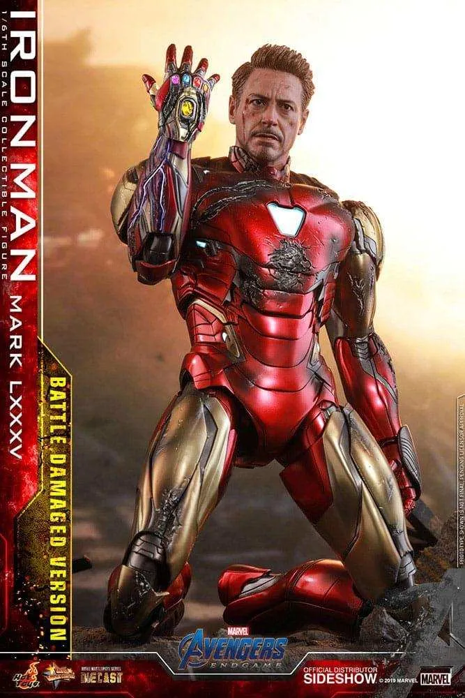 Avengers Endgame Movie Masterpiece Diecast 1/6 Iron Man Mark LXXXV (Battle Damaged Version) Special Edition 32 cm HOT TOYS