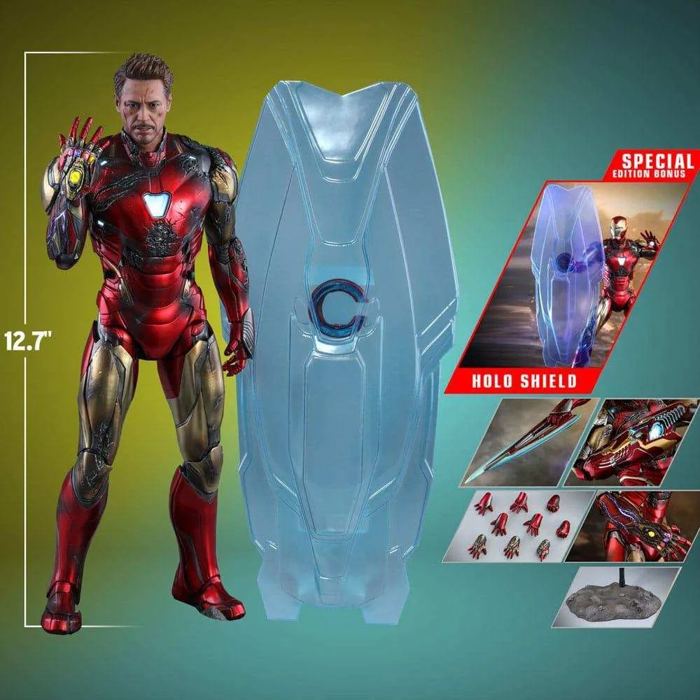 Avengers Endgame Movie Masterpiece Diecast 1/6 Iron Man Mark LXXXV (Battle Damaged Version) Special Edition 32 cm HOT TOYS