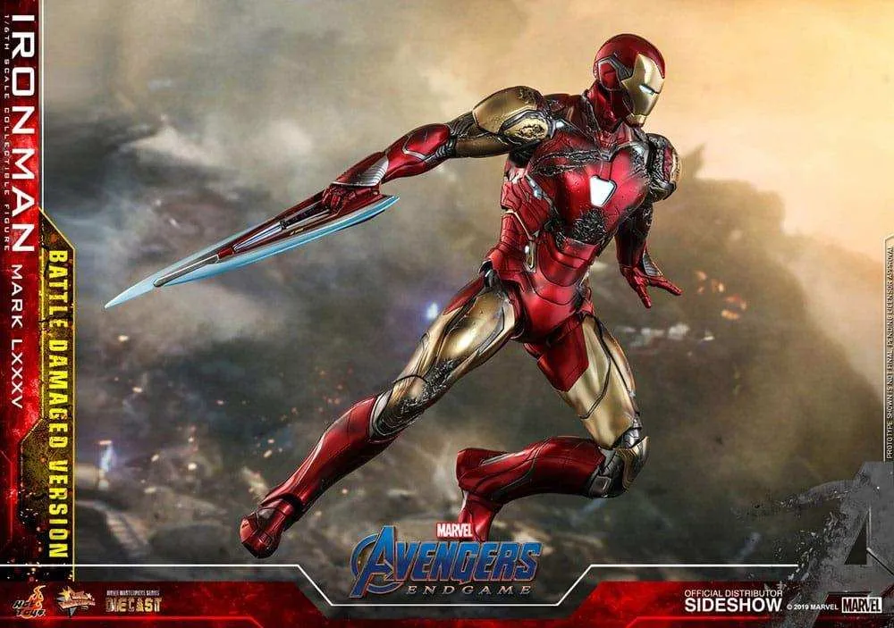 Avengers Endgame Movie Masterpiece Diecast 1/6 Iron Man Mark LXXXV (Battle Damaged Version) Special Edition 32 cm HOT TOYS