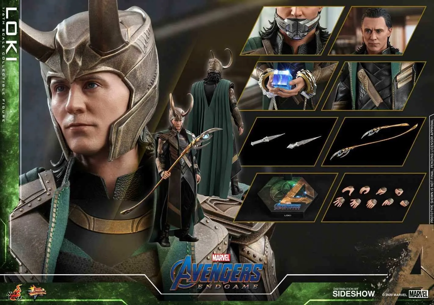 Avengers Endgame Movie Masterpiece Series PVC 1/6 Loki 31 cm HOT TOYS