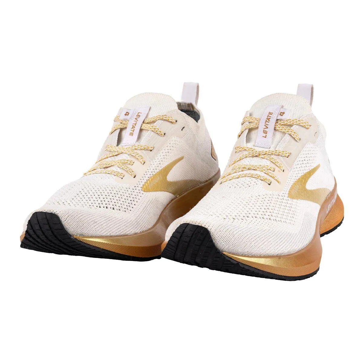 Brooks Levitate 4 Victory Edition Sport Shoes Knit Fabric White Colour For Women