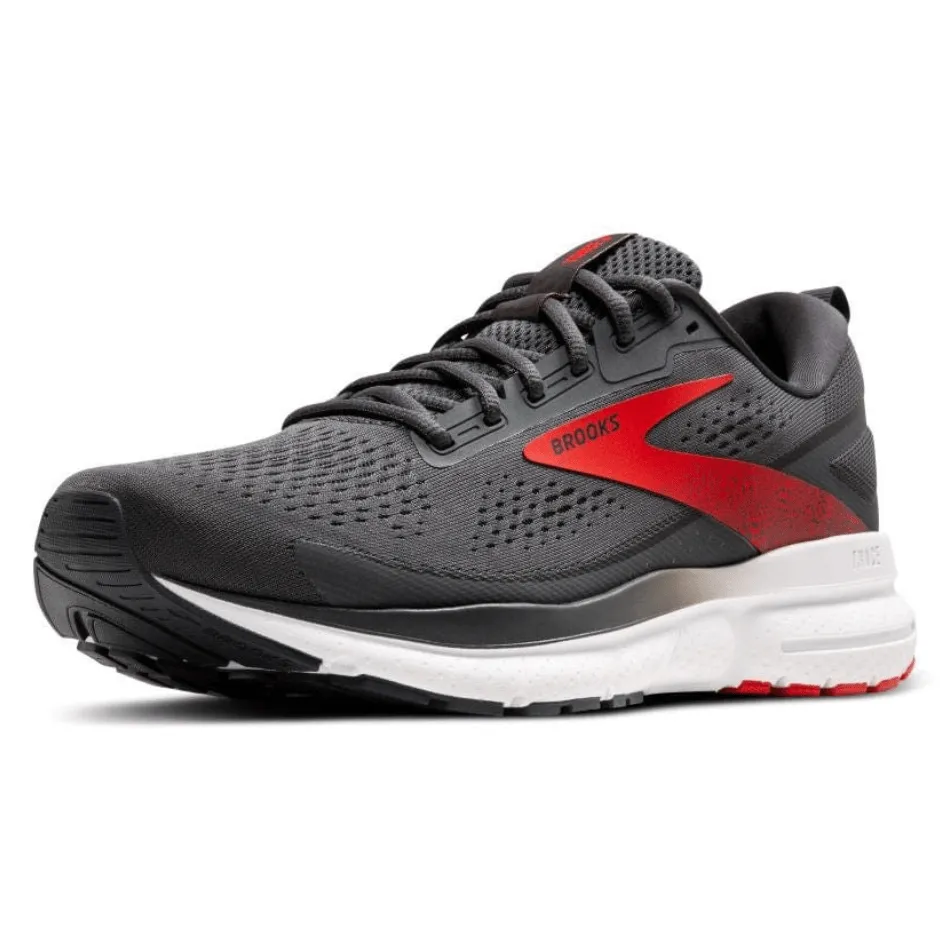 Brooks Trace 3 Men's Running Shoes AW24 Ebony/Fiery Red/White