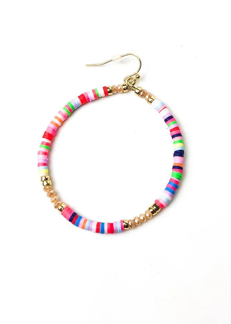 Carnival Beaded Hoop