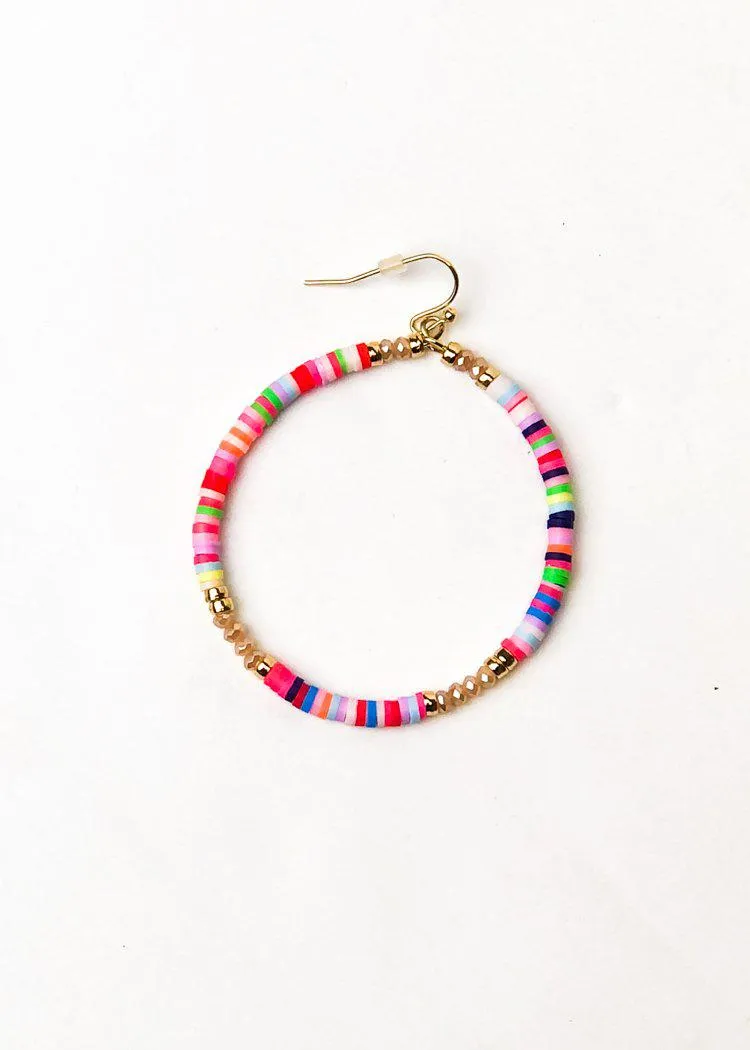 Carnival Beaded Hoop