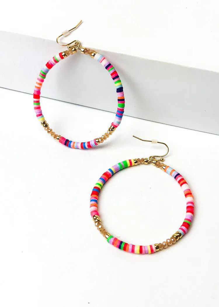 Carnival Beaded Hoop